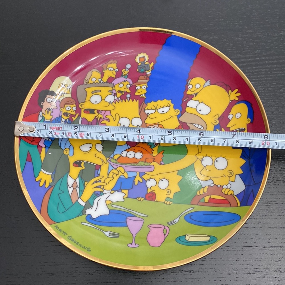 The Simpsons Vintage Limited Edition Porcelain Plate “THREE EYED FISH” - Picture 5 of 5